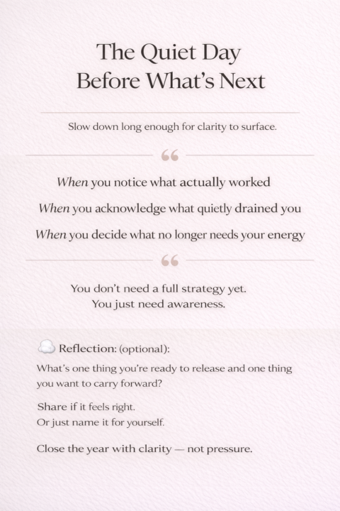 The Quiet Day Before What’s Next