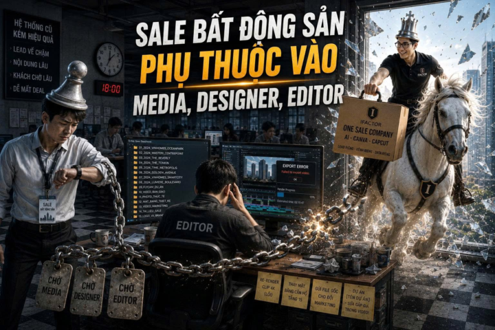 Sale BĐS cần làm gì để không phụ thuộc vào editor, designer, media?