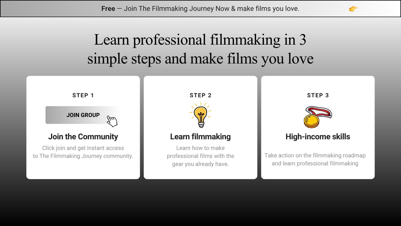 The Filmmaking Journey