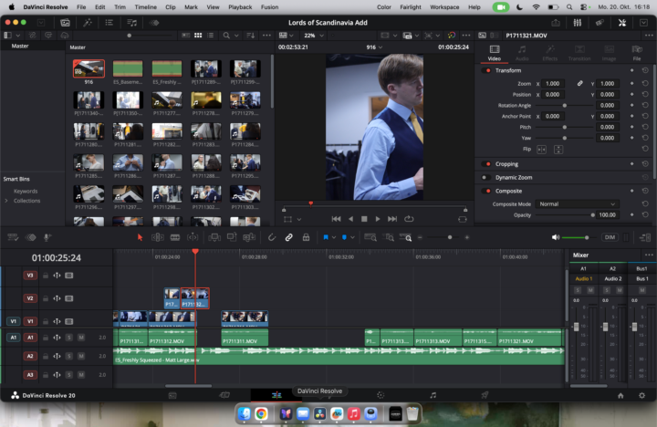 Editing live session @videomaking