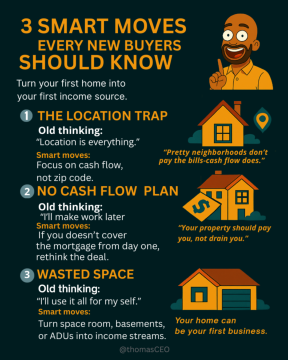 Most new buyers think real estate success comes from finding the perfect location.