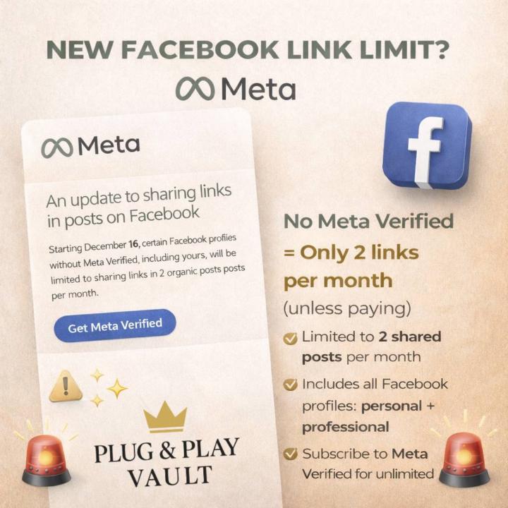 🚨 IMPORTANT FACEBOOK UPDATE -  (PLEASE READ) 🚨