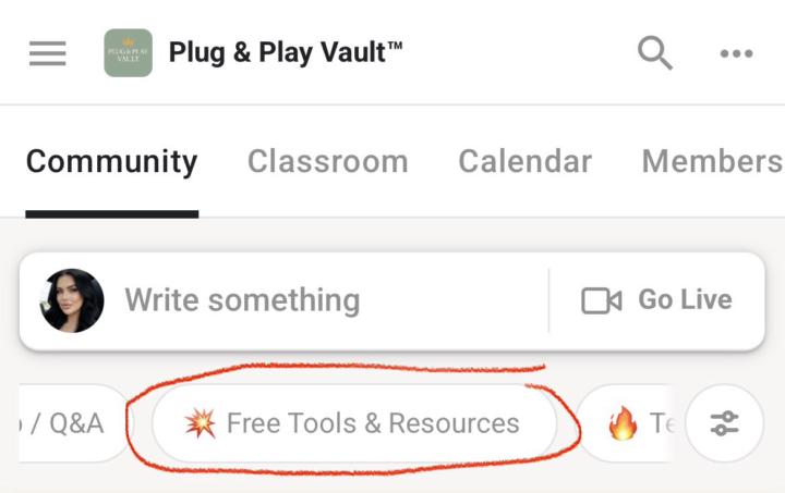 ❓COMMUNITY POLL — (Free Tools & Resources Tab)❓