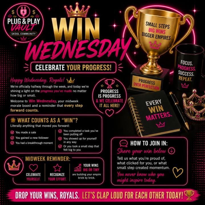 🏆 Win Wednesday – Celebrate Your Progress! 🏆