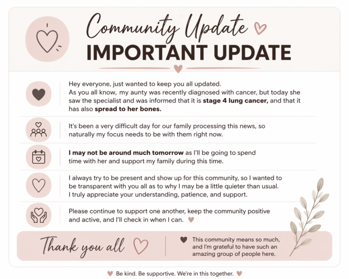 IMPORTANT UPDATE (PERSONAL MATTER) 🫣