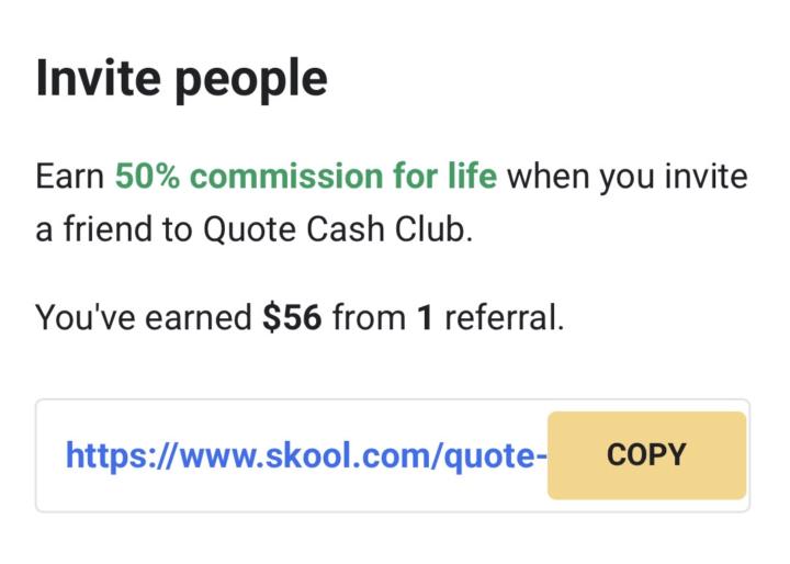 JOIN FREE THE QUOTE CASH CLUB 😮🔥