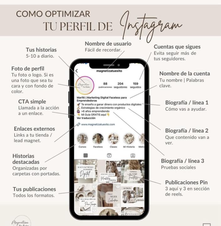 Tips para optimizar tu perfil de Instagram