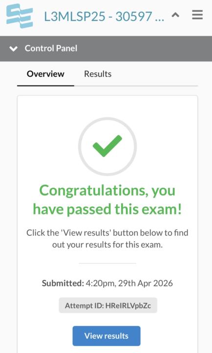 Qualification Passed