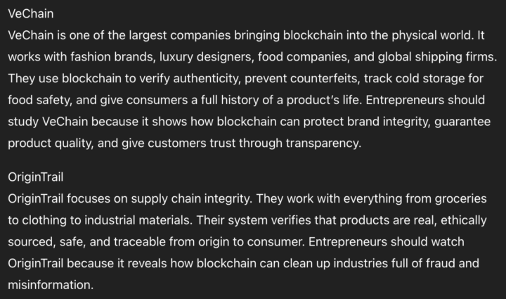 BLOCKCHAIN IN UNEXPECTED INDUSTRIES