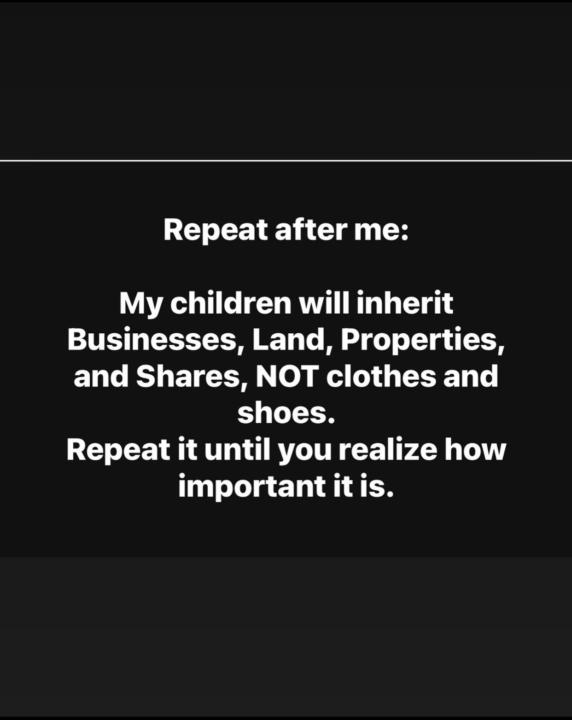 Create generational wealth 