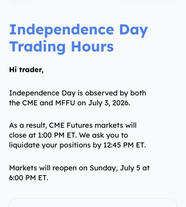 Today is a market holiday 