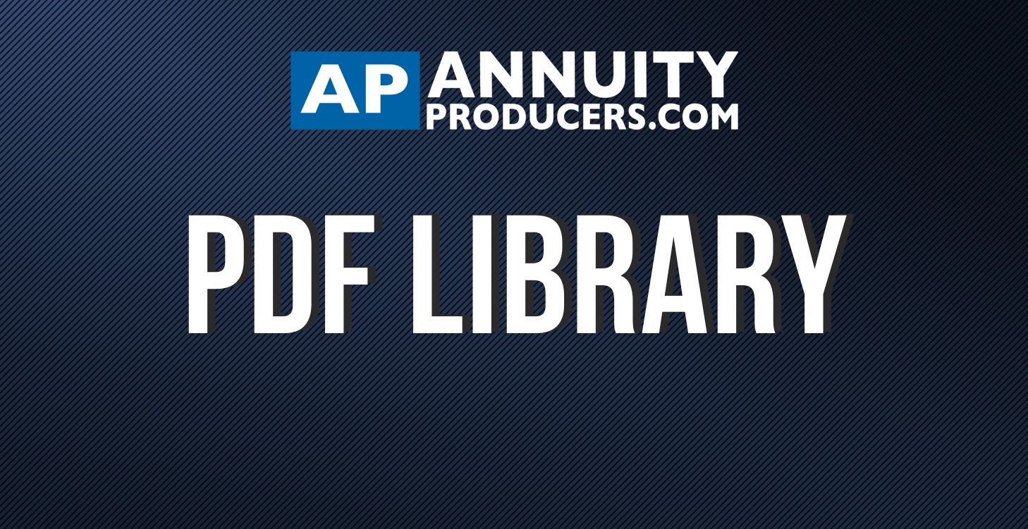 Annuity - PDF Marketing Library · AnnuityProducers.com