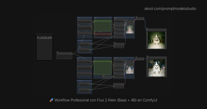 🚀 Workflow Profesional con Flux 2 Klein (Base + 4B) en ComfyUI