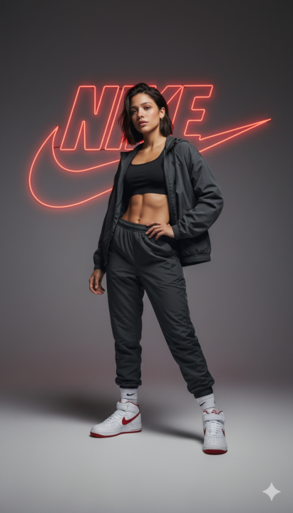 Poster publicitario basado en Nike | 🍌Nano Banana