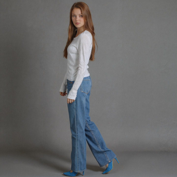 Elegancia Casual: Foto Minimalista