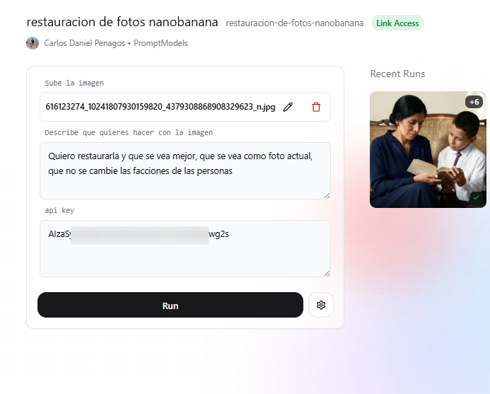 🧬 RESTAURADOR DE FOTOS (NanoBanana + Gemini)