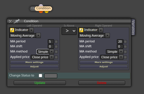 How can I change from Simple to Exponential EMA