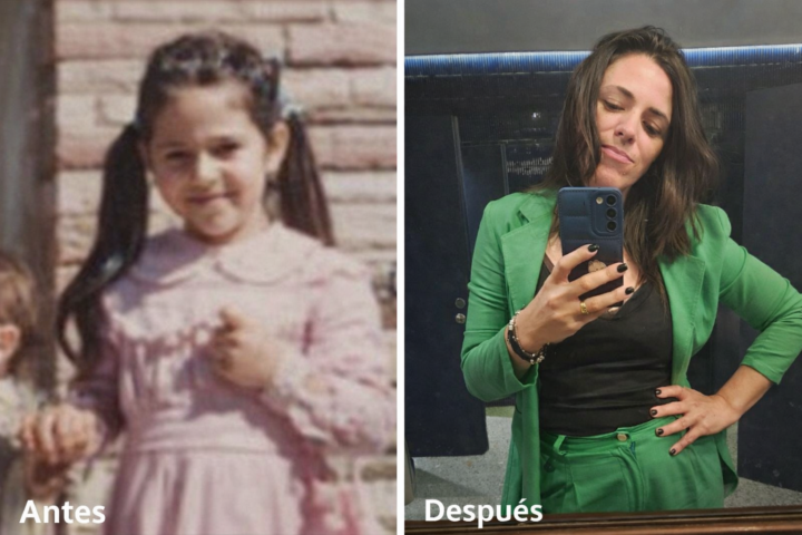 La niña, la adulta y la madre! 