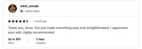 Fiverr project and Review