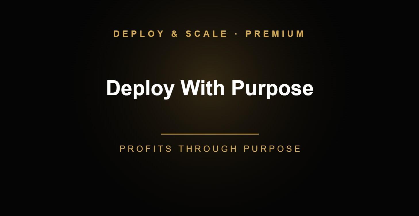 10. Deploy With Purpose