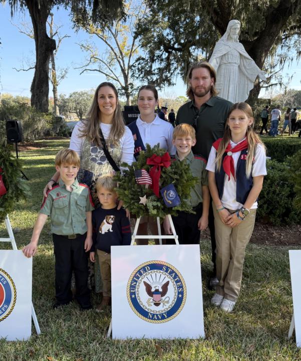 Wreaths across America, honoring veterans.