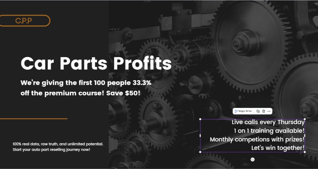 Car Part Profits (Free)