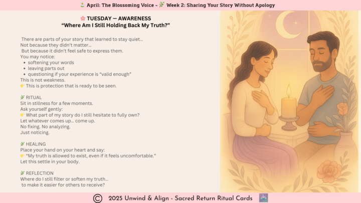 🌼 April: The Blossoming Voice 🌿 Week 2: Sharing Your Story Without Apology