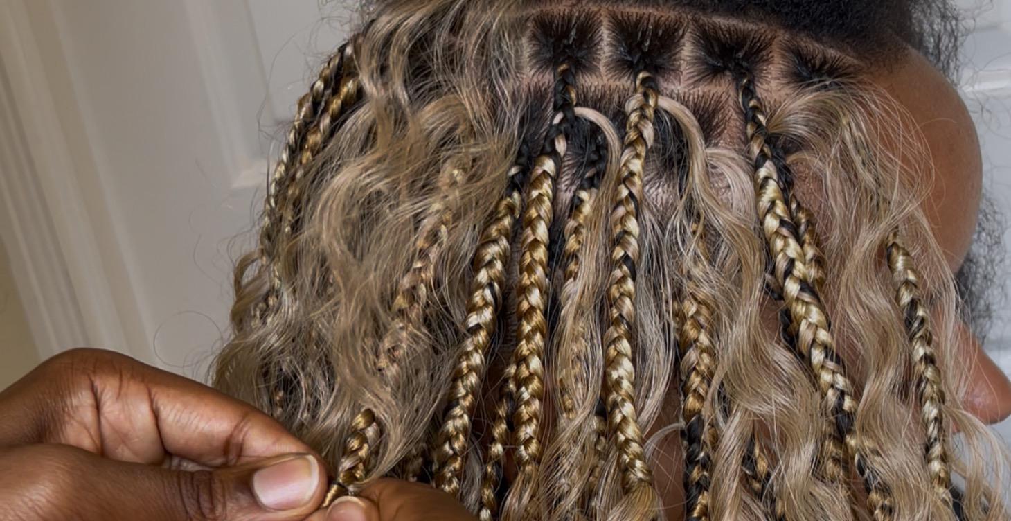 How to Part for Knotless & Box Braids