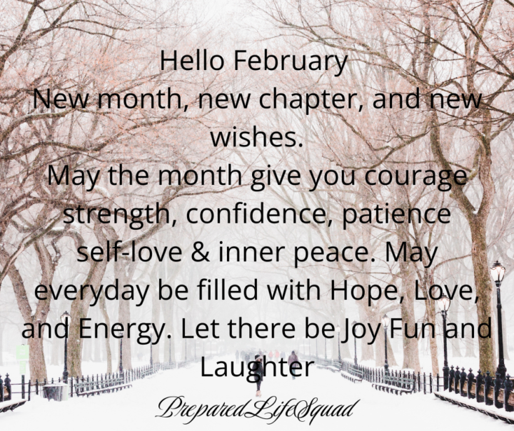 Good morning! Happy February! 