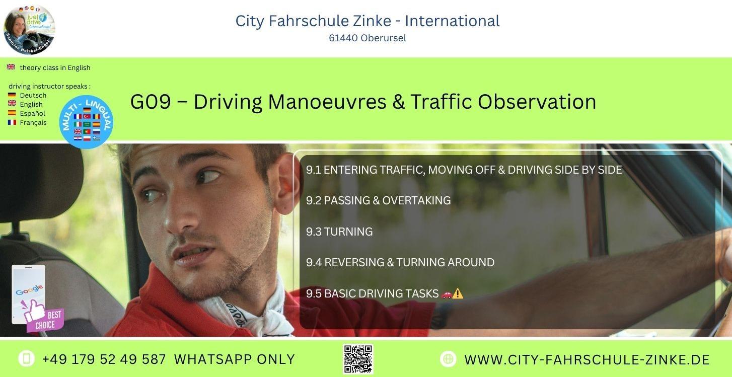G09 - Driving Manoeuvres & Traffic Observation