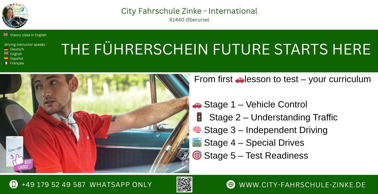 From first 🚗lesson to test – your curriculum