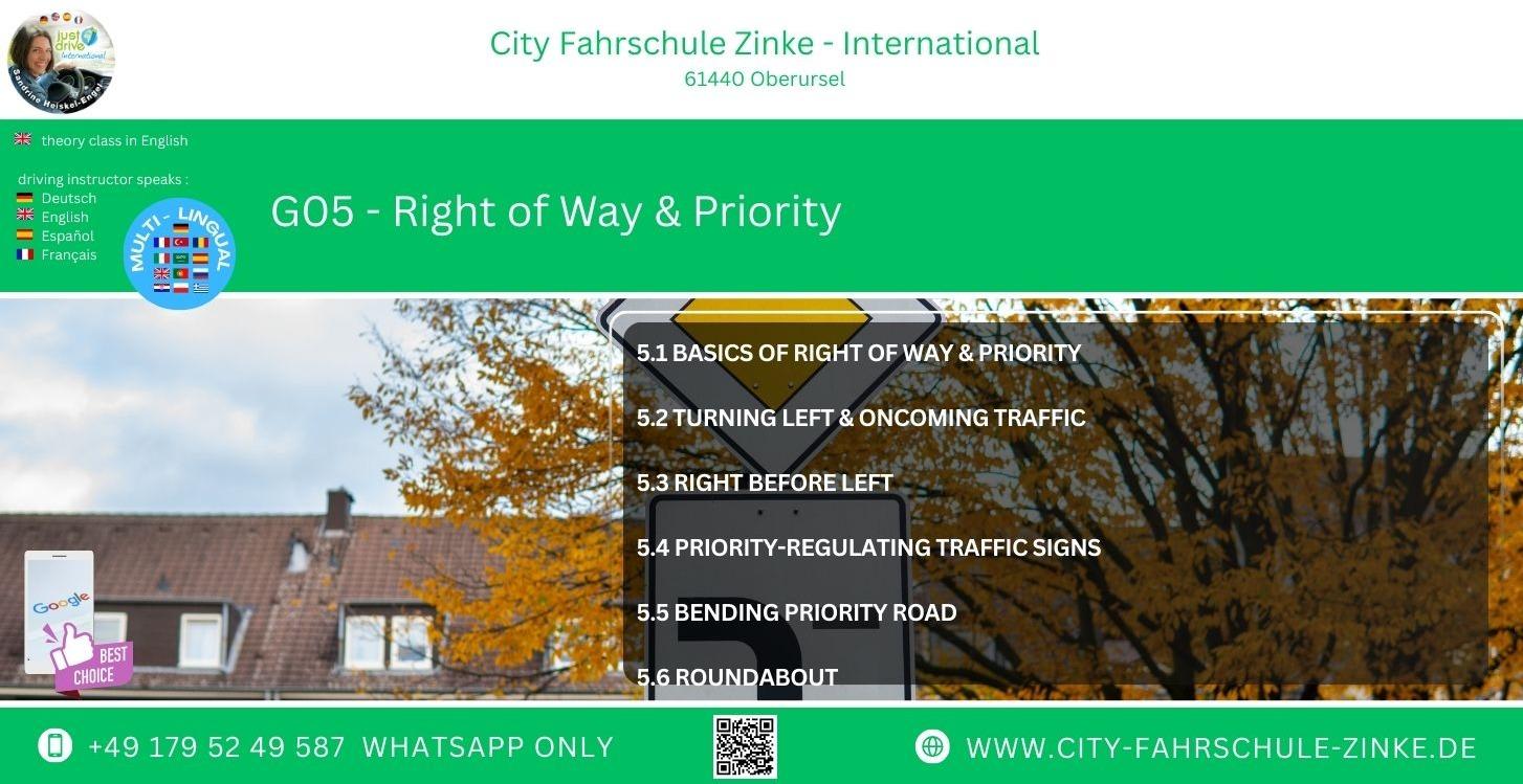 G05 - Right of Way & Priority