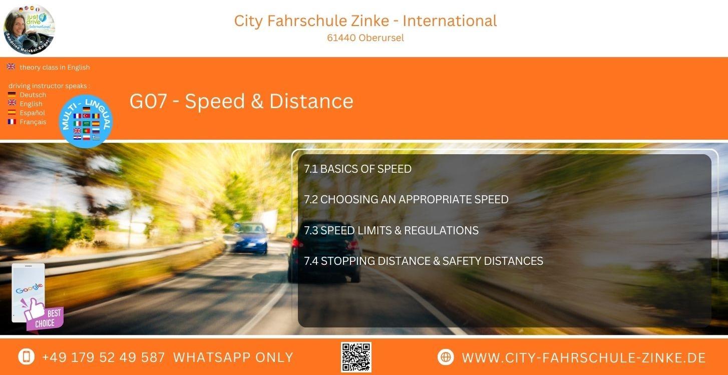 G07 - Speed & Distance