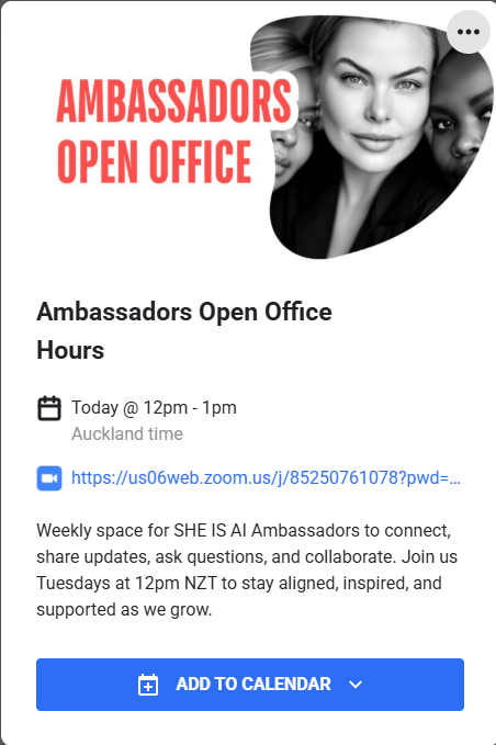 We're live now on the ambassadors call!