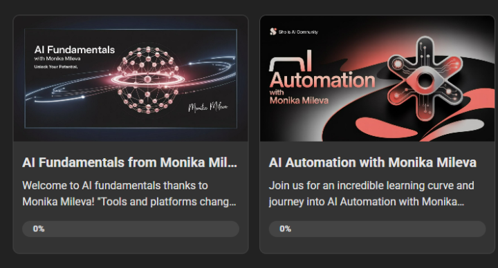 🚨 NEW COURSE DROP: AI Fundamentals by Monika Mileva! 🎉🔥