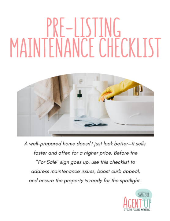 Pre-Listing Checklist FREEBIE