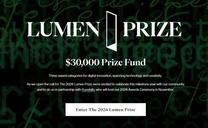 [Open Call] Register & Win Lumen Prize 2026 | Artists