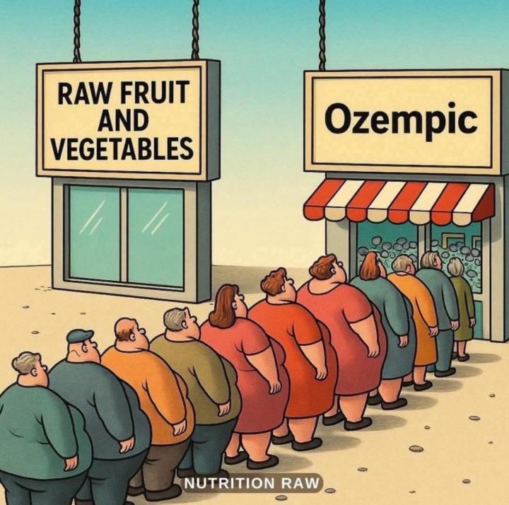 Ozempic vs Fruits Veggies🍏🥦🍉🧘🏾‍♀️
