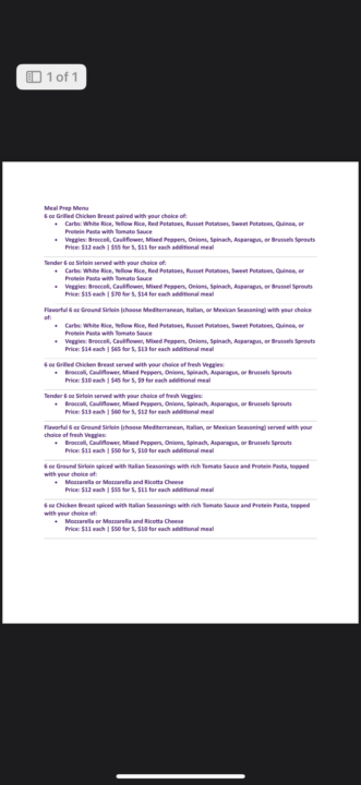 Precooked Fresh Meals 