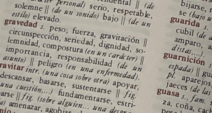 New Words Meanings in Spanish