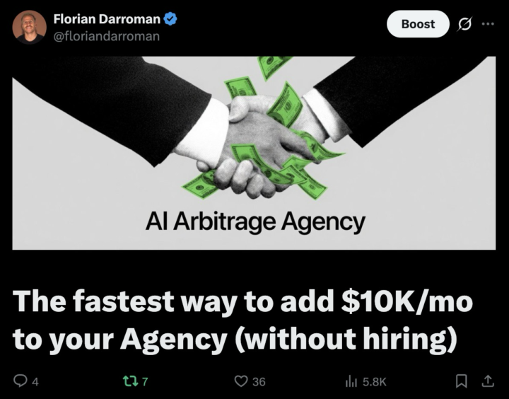How to build a $30K/month agency without hiring a single person.