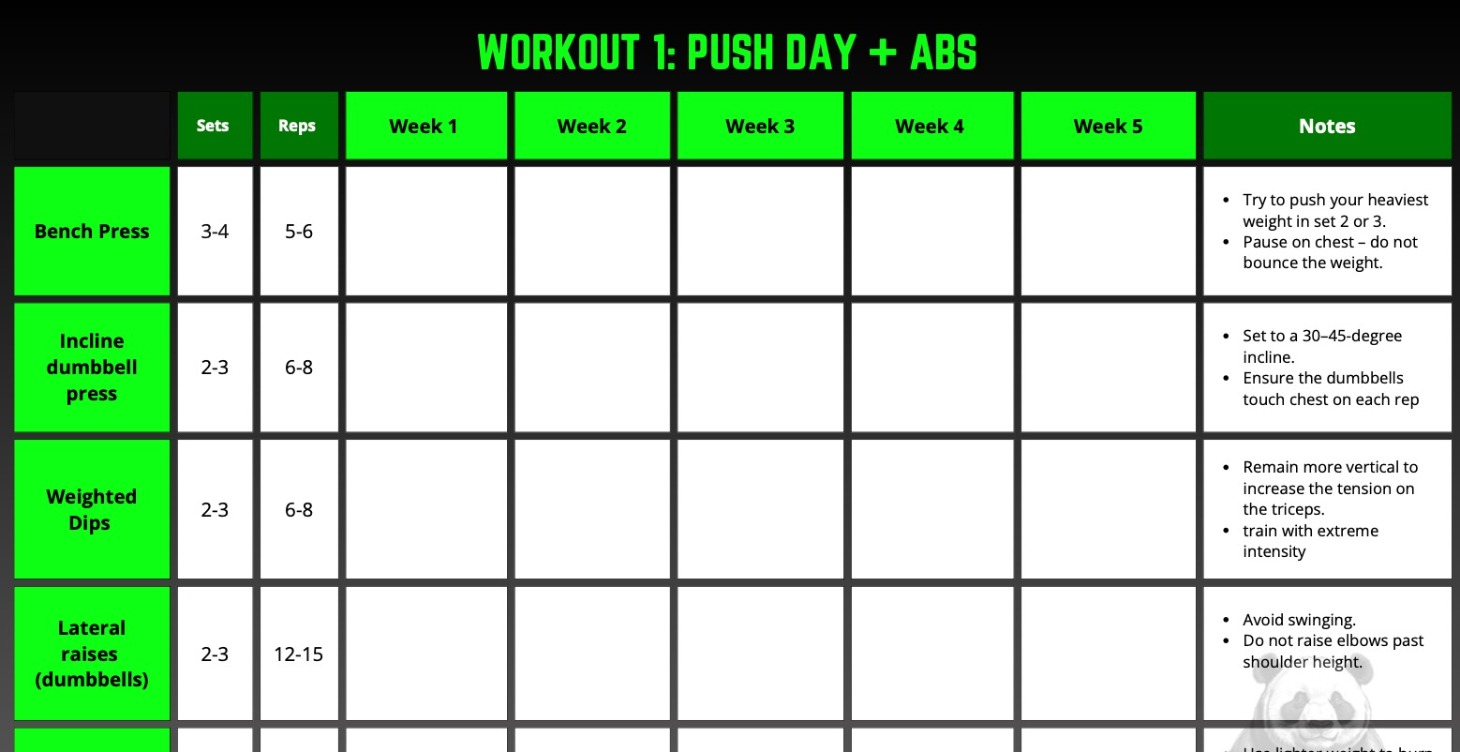 Personalised Workout programs