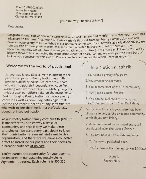 I 🔥🎉Made it to the semi finals in a poetry contest 