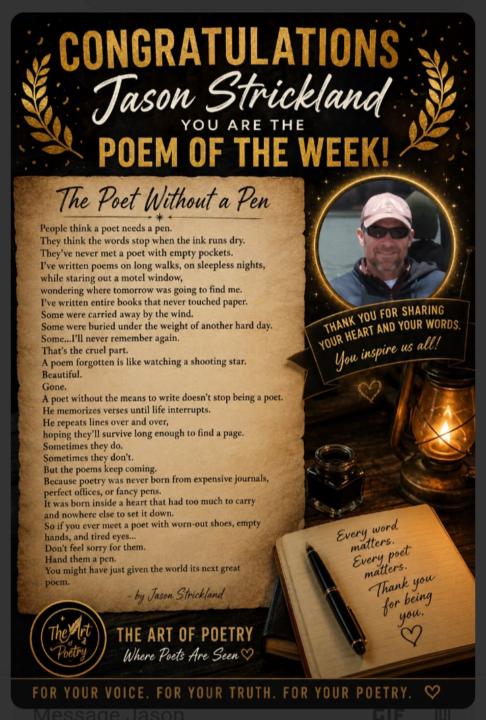 **POEM OF THE WEEK AWARD** ·