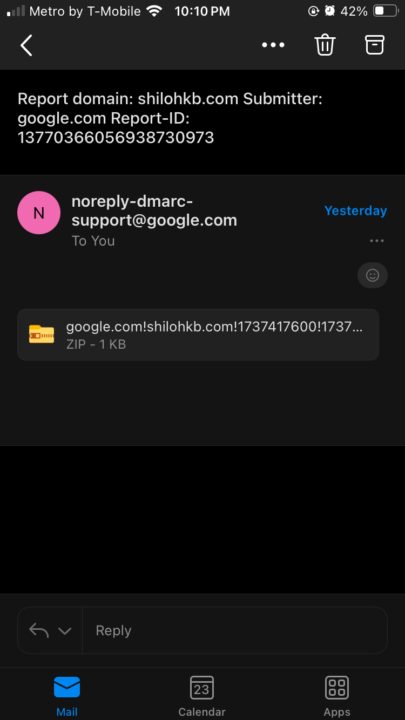 Strange email about my webpage?