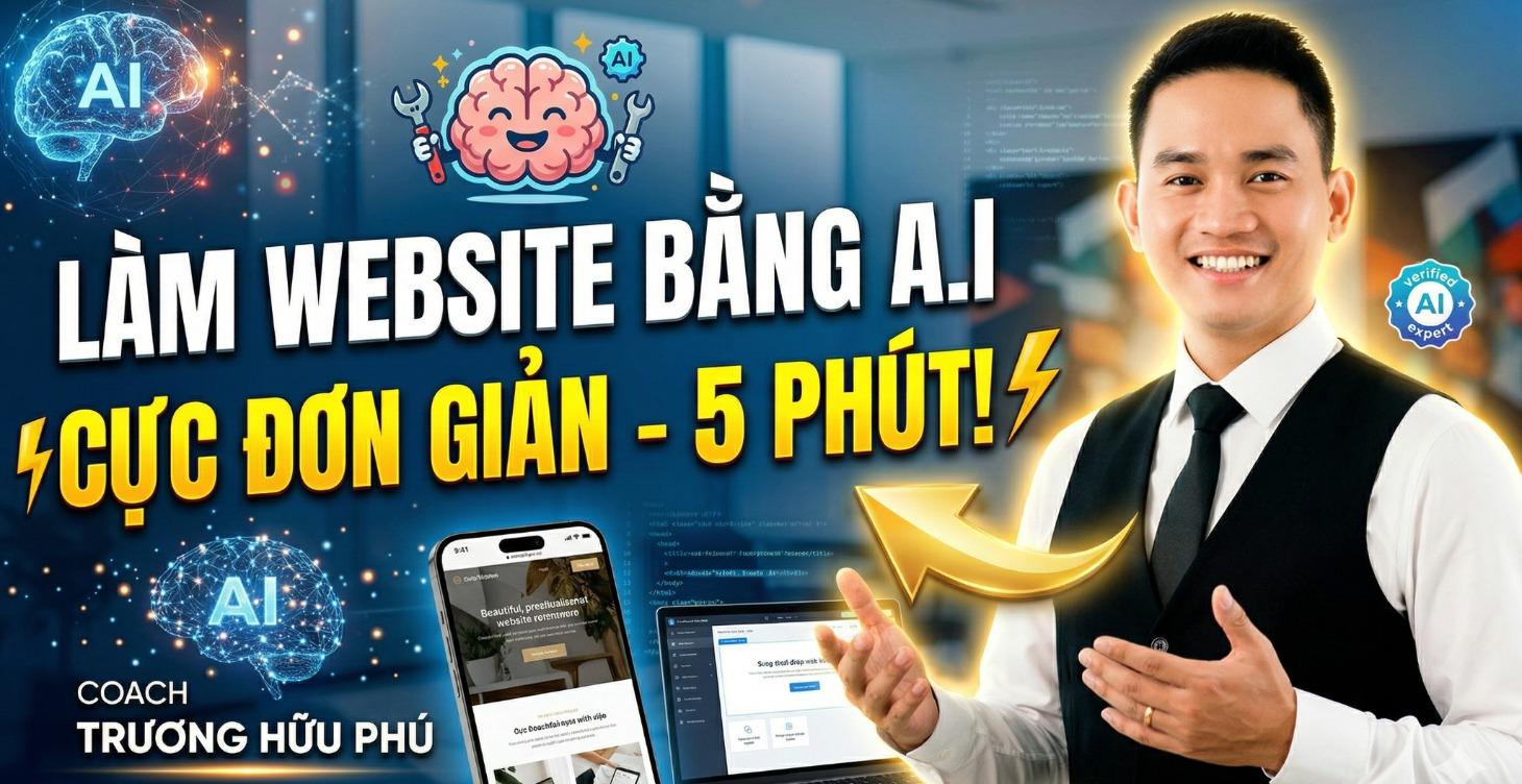 THIẾT KẾ WEBSITE BẰNG AI CỰC ĐƠN GIẢN CHỈ VÀI PHÚT