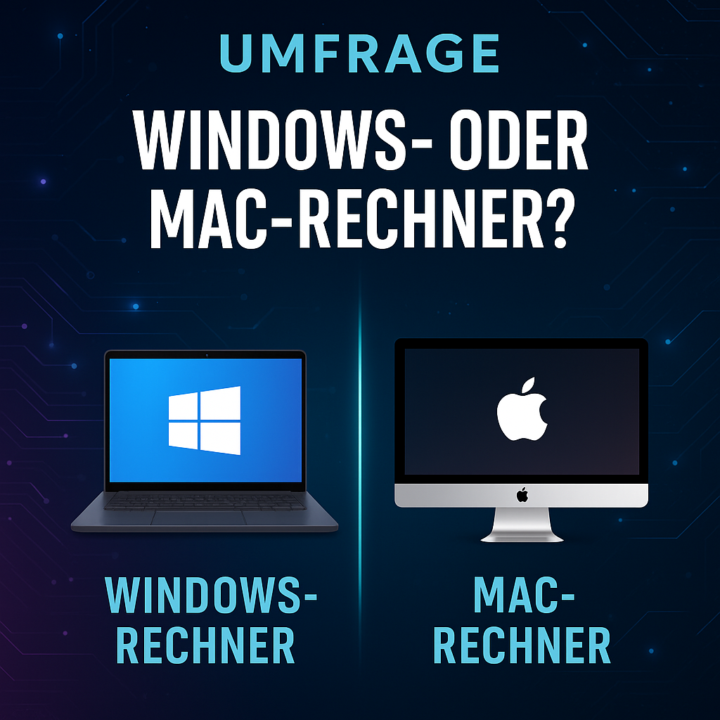 Umfrage: Windows- oder Mac-Rechner – was nutzt ihr lieber?
