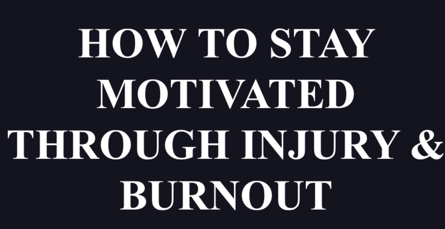 Staying motivated!