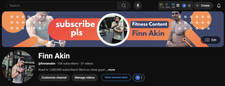 Updated my YouTube Banner and Profile Picture