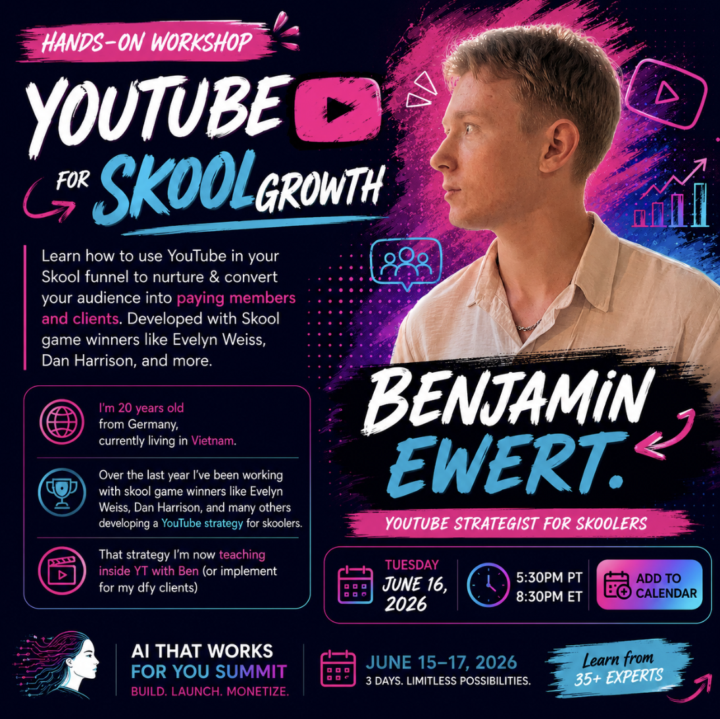 📣 Ben is speaking at the AI That Works For You Summit 